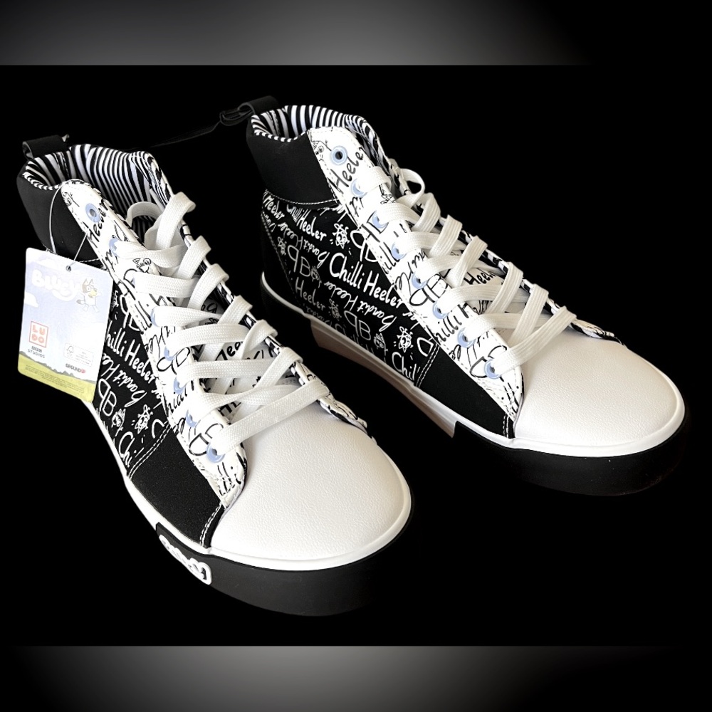 NEW Bluey Adult Lace-Up High Top Sneaker 11.5 men’s.